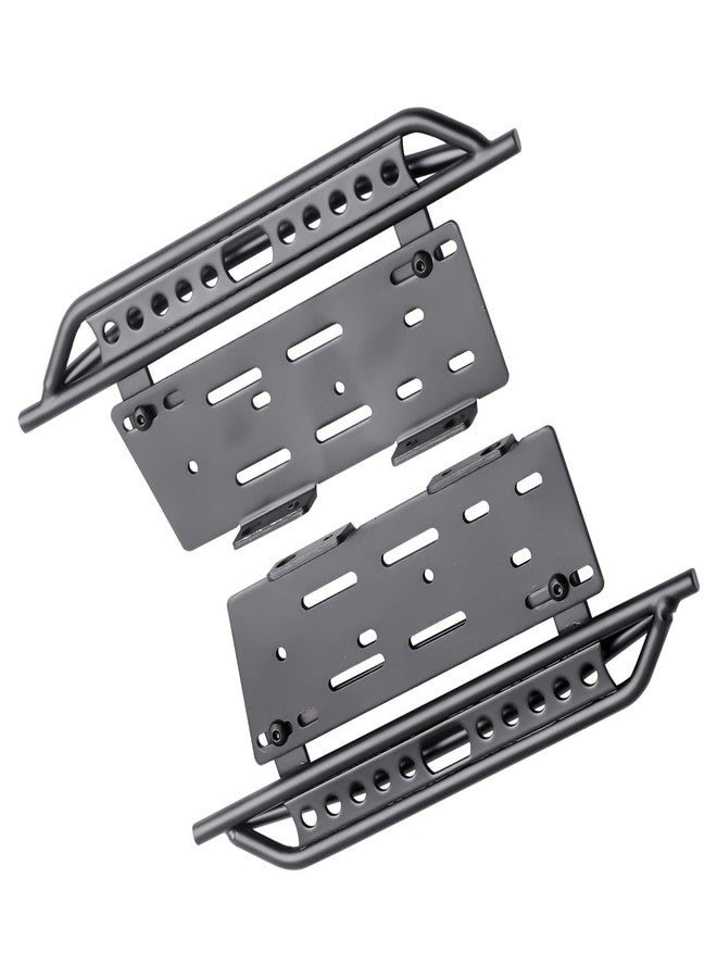 FriHobby 1/10 RC Crawler Rock Sliders Left Right Metal RC Pedals Side Board Steps Plate Running Boards Foot-Plate for 1/10 Axial SCX10 SCX10 II 90046 Redcat Gen 7 Body Shell Accessories - Image 2